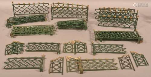 Antique Cast Iron Christmas Yard Fencing.
