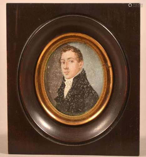 19th century Miniature Portrait Painting.