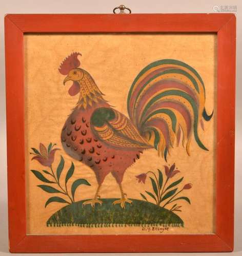 D.Y. Ellinger Rooster Theorem on Velvet.