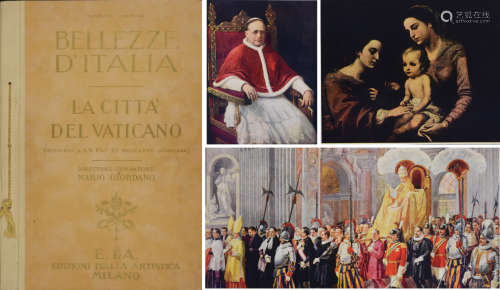 1930年意大利米兰出版《梵蒂冈的精美建筑图集》硬皮精装本一册。
