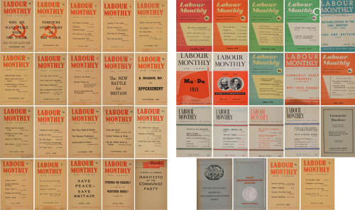 1946-1949年西方出版有关《共产党宣言》等国际共产主义运动重要红色文献一组共计40册。