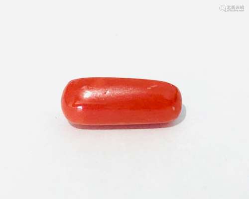 Certified 100% Natural 5.94ct Oval Coral. AAA Gem