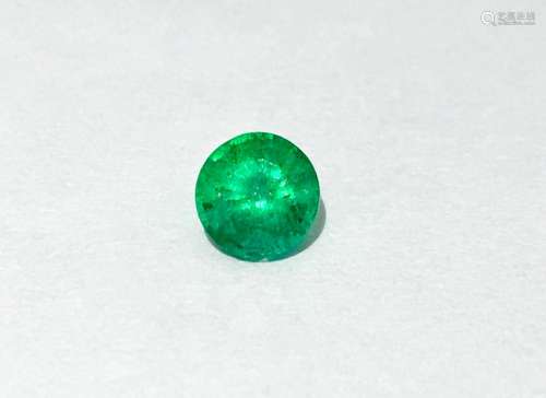 1.00 Carat Natural Loose Emerald Gemstone. AAA 6.2mm