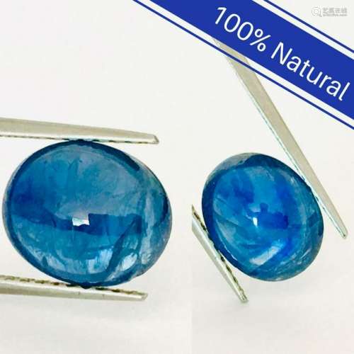 100% Natural AAA  12.00 CT Loose Blue Sapphire Pair