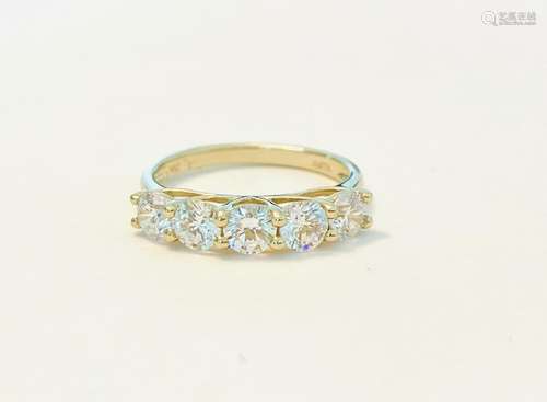 1.38 DWT Eco Friendly American Diamonds & Gold Ring