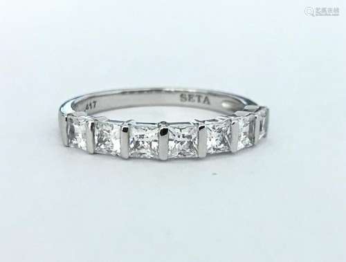 Colorless 1.26 Carat Diamond & White Gold Ladies Ring