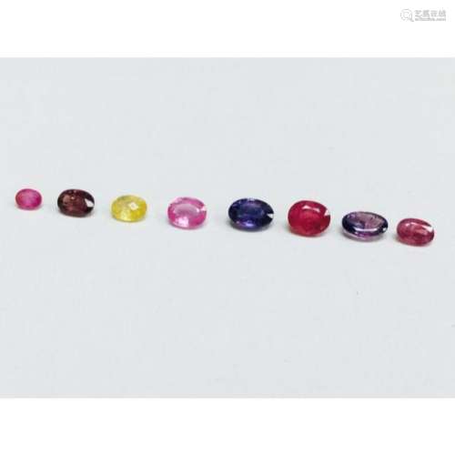 4.75 Carat, Rainbow Sapphire and Ruby Collection.