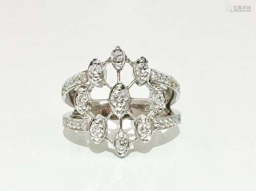 14k White Gold & 1.00 Carat Diamond Ring