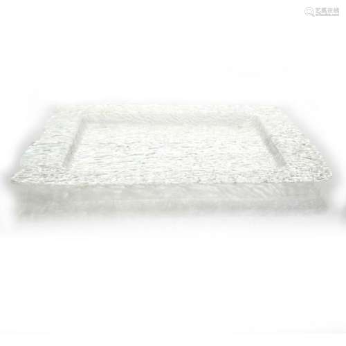 CONTEMPORARY ART GLASS TRAY