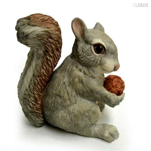 BOEHM PORCELAIN SQUIRREL WITH ACORN