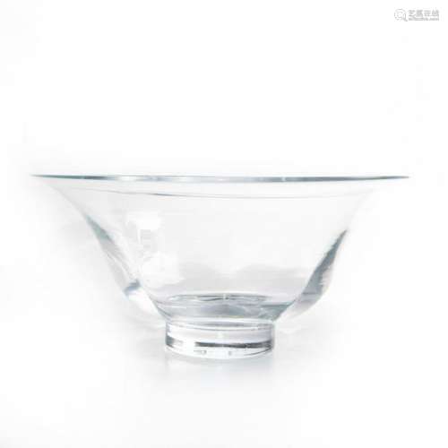 SIMON PEARCE SHELBURNE CRYSTAL BOWL OR CENTERPIECE