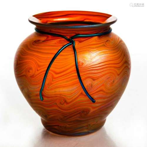 ZELLIQUE ART GLASS VASE