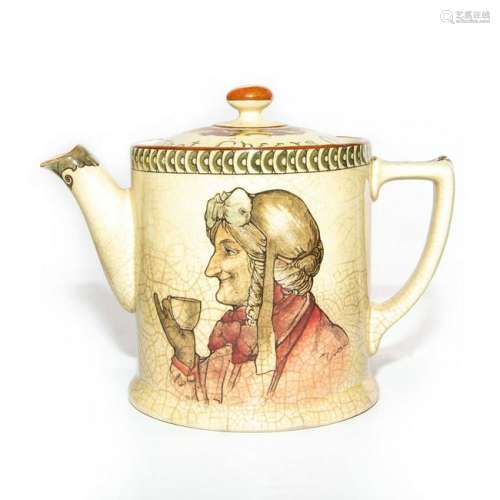 ROYAL DOULTON ART NOUVEAU FEMINIST TEAPOT