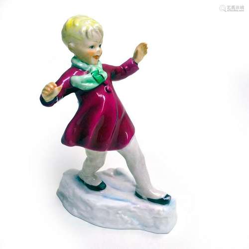 ROYAL WORCESTER PORCELAIN JANUARY CHILDREN FIGURINE