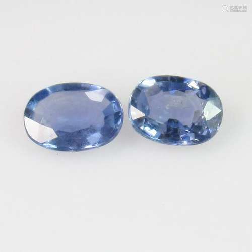 1.84 Ct Natural Blue Sapphire Pair