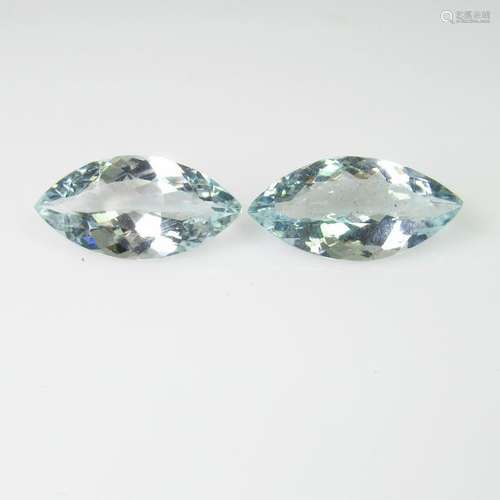 5.45 Ct Natural Aquamarine Marquise Pair