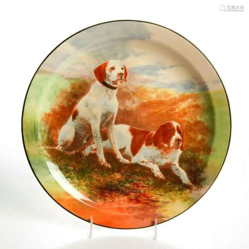 ROYAL DOULTON SERIESWARE PLATE, TWO POINTERS D5781