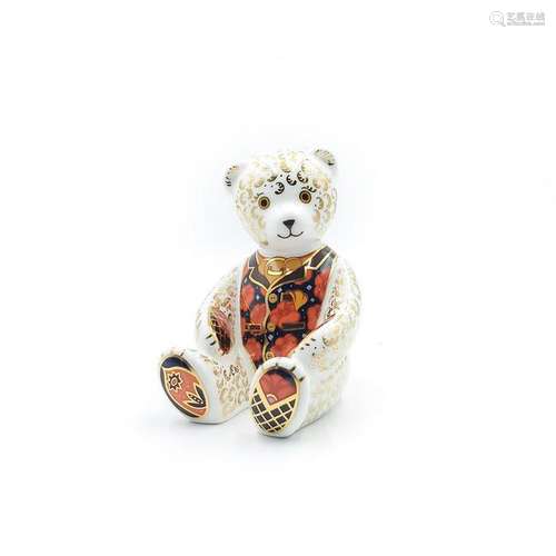 ROYAL CROWN DERBY PAPERWEIGHT DEBONAIR BEAR