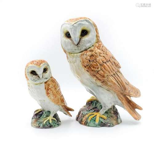 2 BESWICK OWL FIGURINES