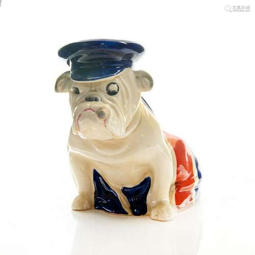 ROYAL DOULTON CHURCHILL BULLDOG FIGURINE UNION JACK CAP