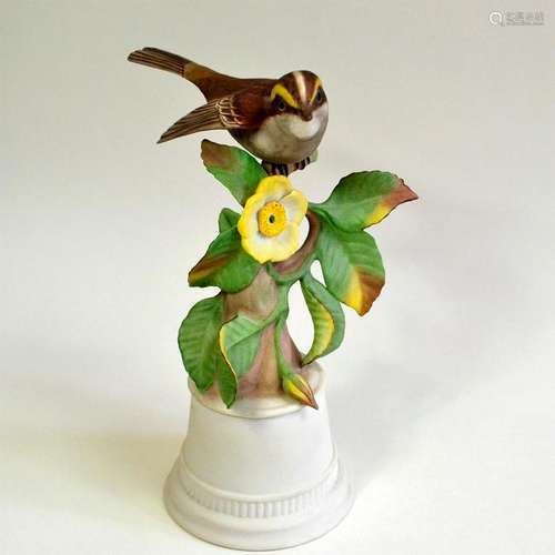 BOEHM PORCELAIN WHITE THROATED SPARROW