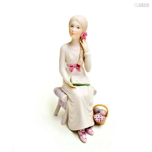 CYBIS PORCELAIN ALICE CHILDREN FIGURINE