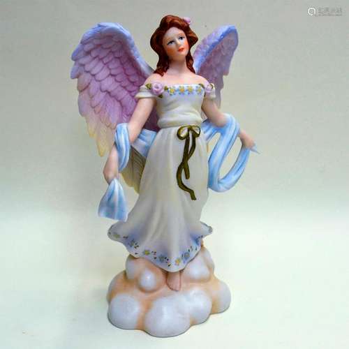 RNR PORCELAIN ANGEL OF THE WIND FIGURINE