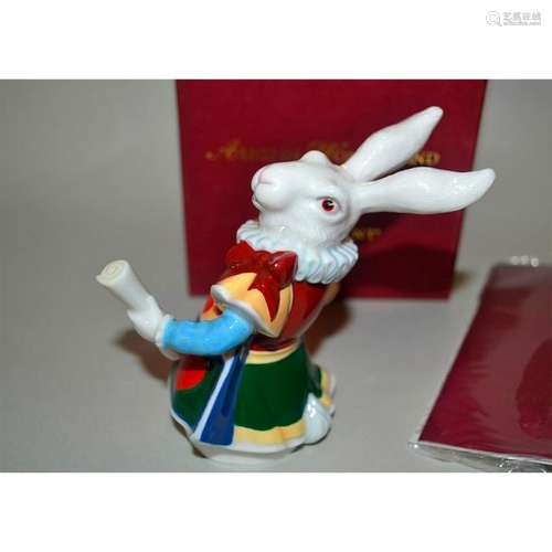 DEPT 56 WHITE RABBIT CANDLE EXTINGUISHER ALICE IN