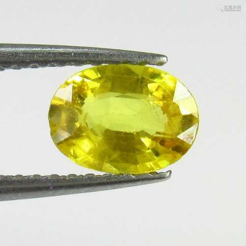 0.94 Ct Natural Yellow Sapphire Oval Cut