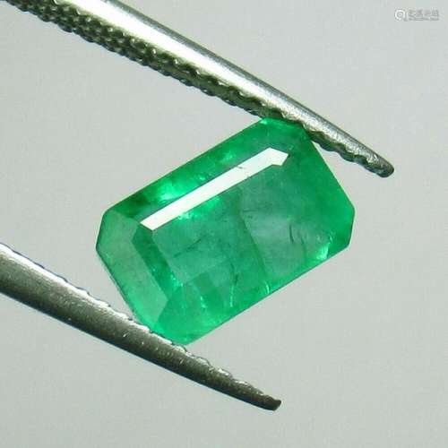 1.88 Ct Natural  Zambian Emerald Octagon Cut