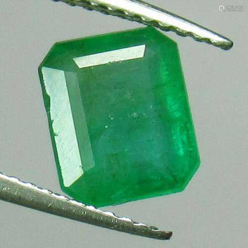 1.90 Ct Natural  Zambian Emerald Octagon Cut