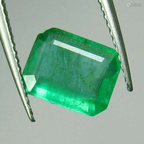2.00 Ct Natural  Zambian Emerald Octagon Cut