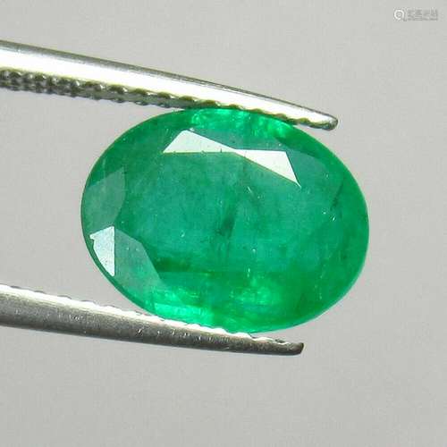 1.28 Ct Natural  Zambian Emerald Octagon Cut