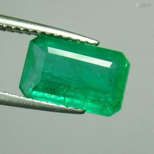 2.31 Ct Natural  Zambian Emerald Octagon Cut