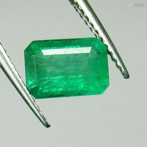1.73 Ct Natural  Zambian Emerald Octagon Cut
