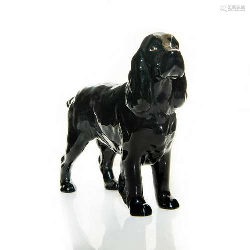 BLACK LABRADOR CERAMIC FIGURINE