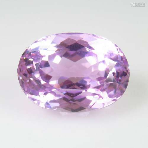 10.88 Ct Natural Pink Kunzite Oval Cut