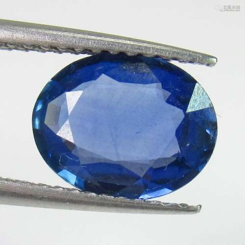 1.95 Ct Genuine Kanchanaburi Blue Sapphire Oval Cut