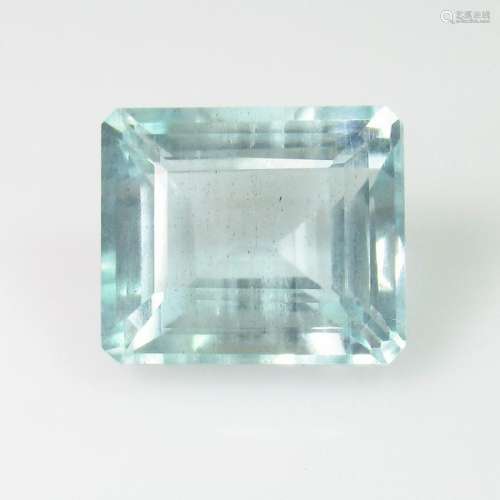 7.75 Ctw Natural Blue Aquamarine Octagon Cut