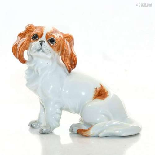 PORCELAIN FIGURINE, PEKINGESE