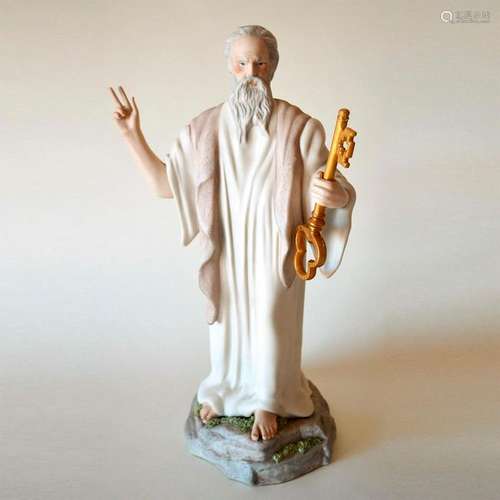 CYBIS PORCELAIN ST PETER FIGURINE