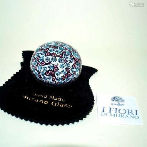 MURANO GLASS VENETIAN MURRINA PAPERWEIGHT I FIORI DI