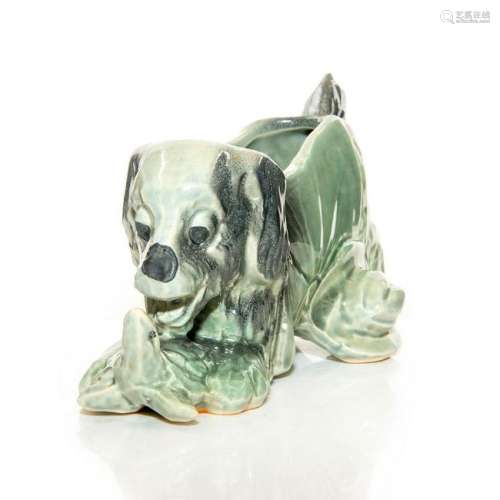MCCOY POTTERY MID CENTURY MODERN DOG WITH TURTLE