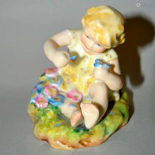 ROYAL WORCESTER MISCHIEF CHILDREN FIGURINE