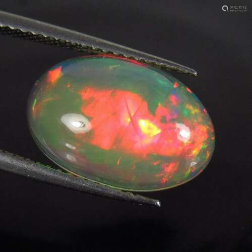 3.62 Ct Natural Ethiopian Multi-Color Fire Opal Oval