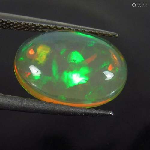 2.78 Ct Natural Ethiopian Multi-Color Fire Opal Oval