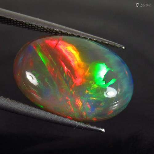 5.15 Ct Natural Ethiopian Multi-Color Fire Opal Oval