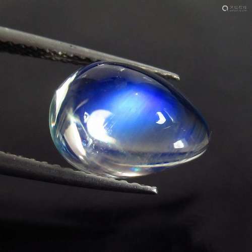 4.41 Ct Natural Blue Moonstone 12X8 mm Pear Cab