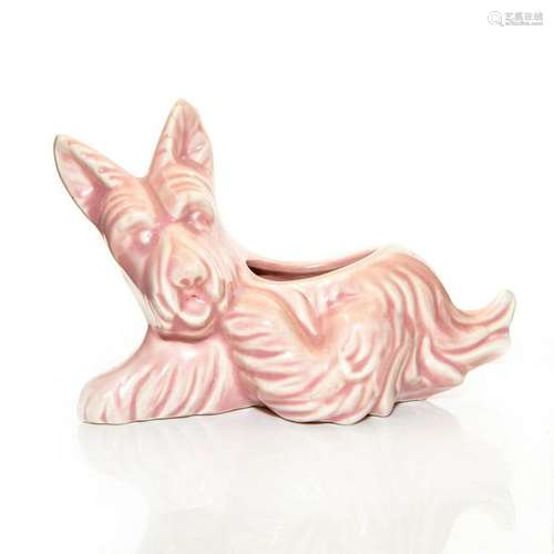 VINTAGE ART POTTERY SCOTTISH TERRIER PLANTER