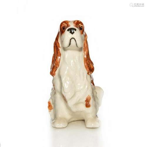 JAPANESE VINTAGE CERAMIC DOG PLANTER